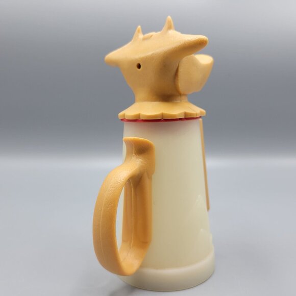 Vintage Whirley Moo-Cow Creamer Dispenser Beige & Brown Plastic Farmhouse Decor - Picture 6 of 16